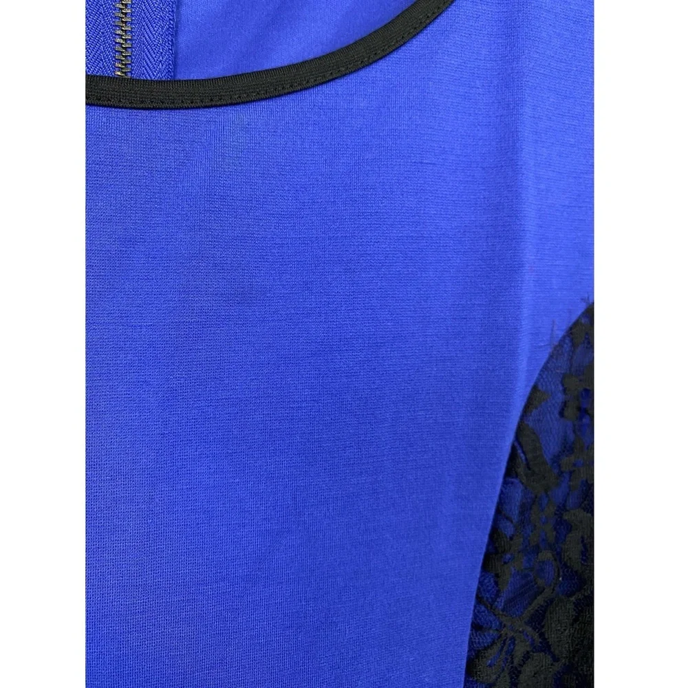 Torrid Lace Sleeveless Peplum Blouse Top, Blue‎ - Size 2 - Picture 8 of 8